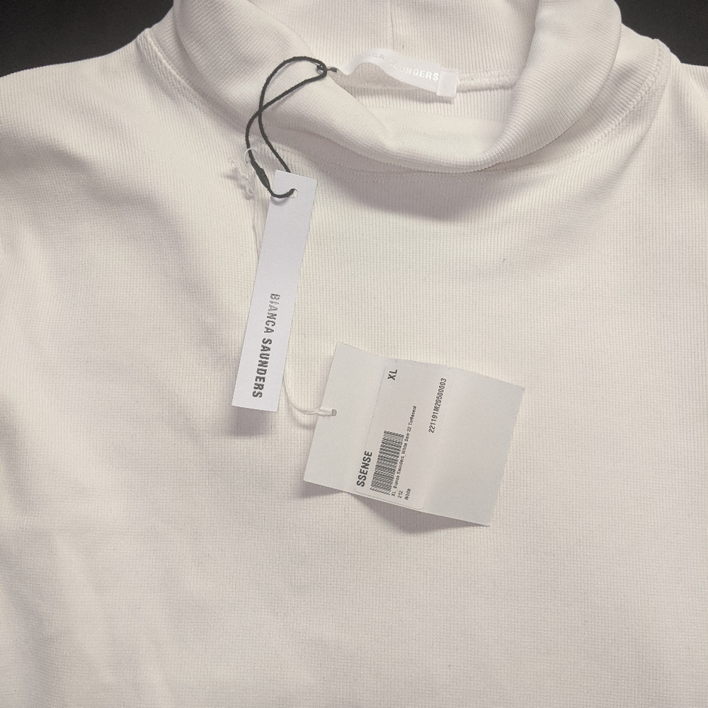 Bianca Saunders Nylon Turtleneck color - white size XL